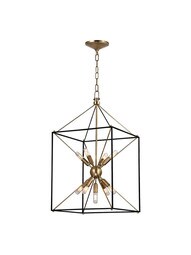 Glendale 16 1/4 inch Pendant in Aged Brass.